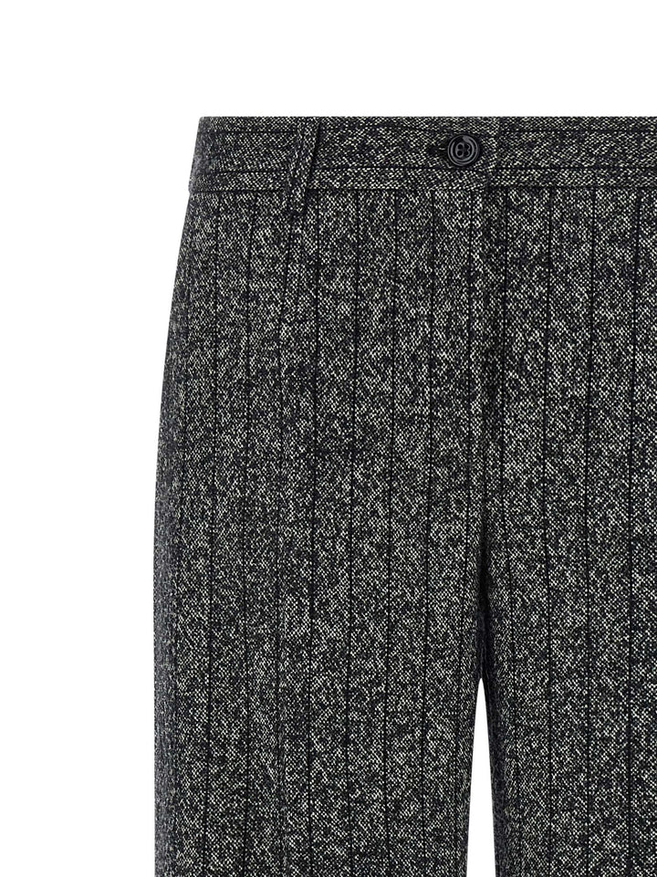 Dolce &amp; Gabbana Bicolor Virgin Wool Casual Pants