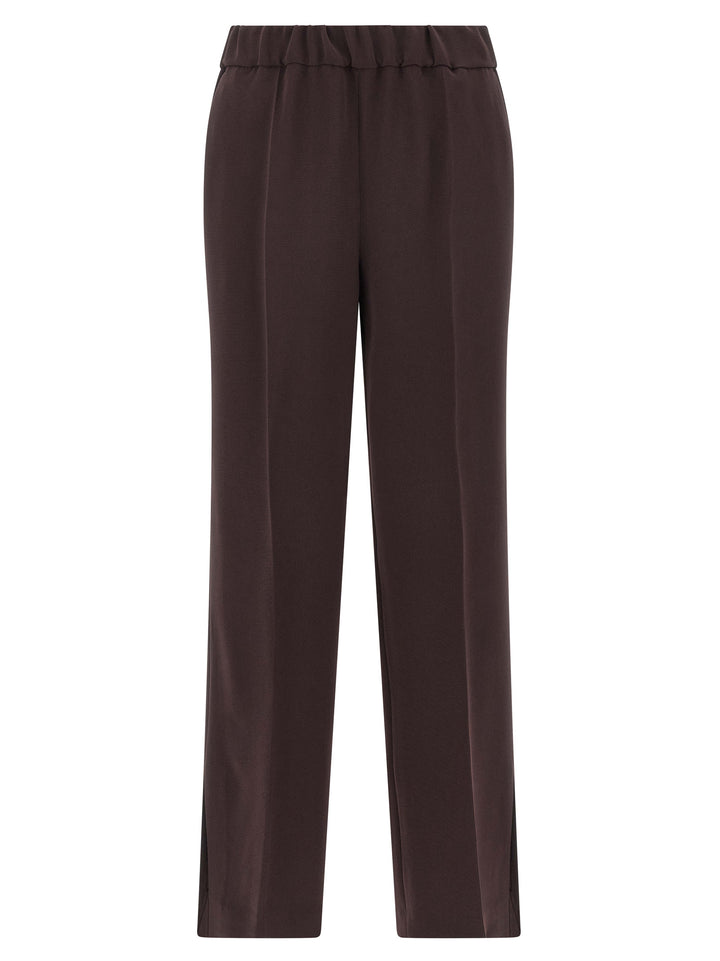 Alberto Biani Brown Triacetate Casual Pants