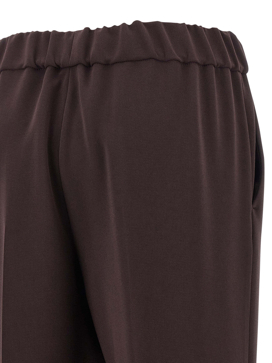 Alberto Biani Brown Triacetate Casual Pants