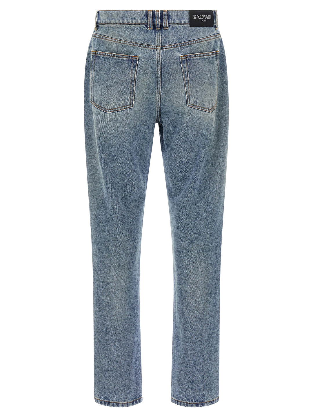 Balmain Blue Cotton Jeans Denim