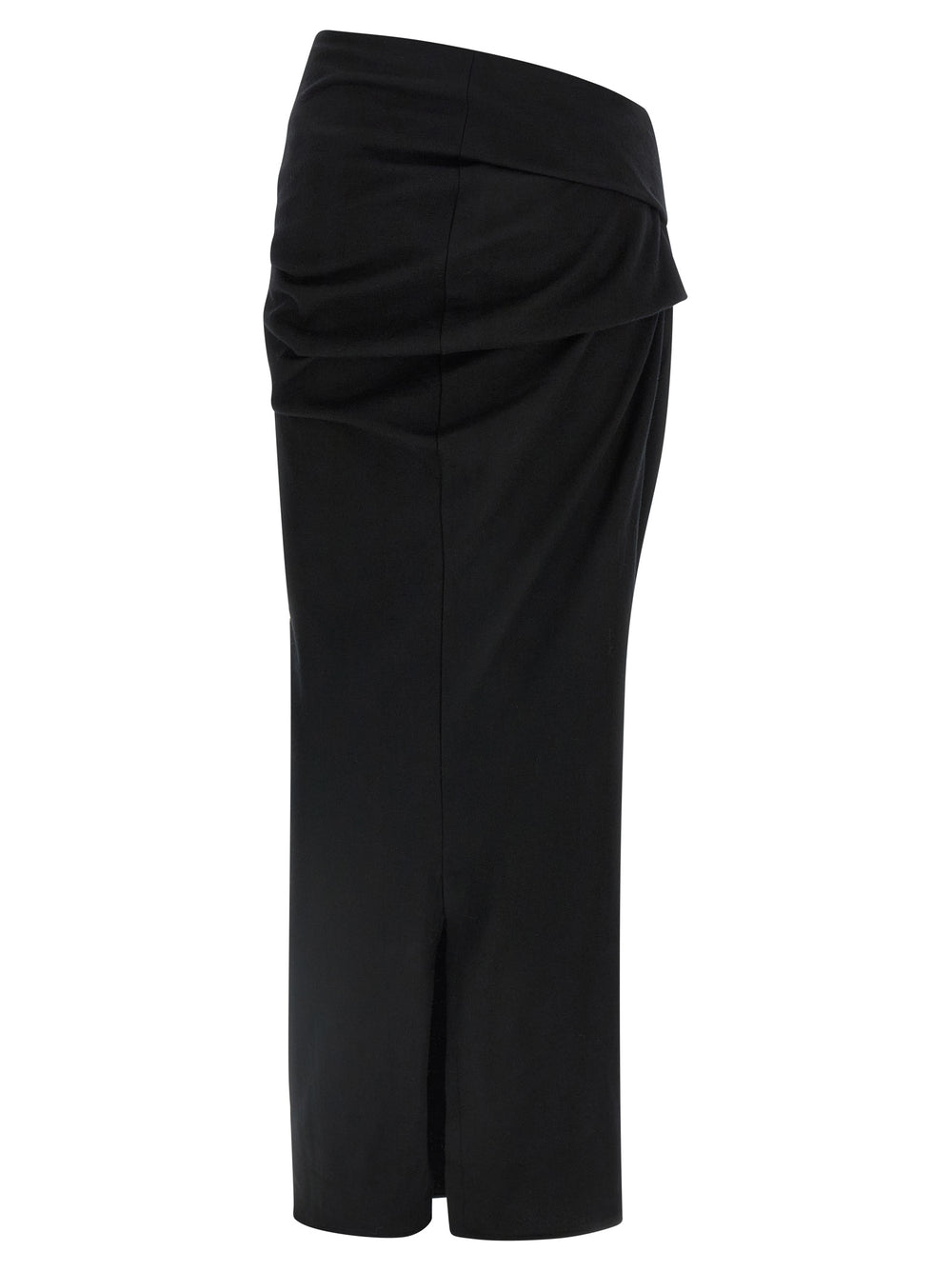 Women’s Entire Studios Black Wool Midi Skirt