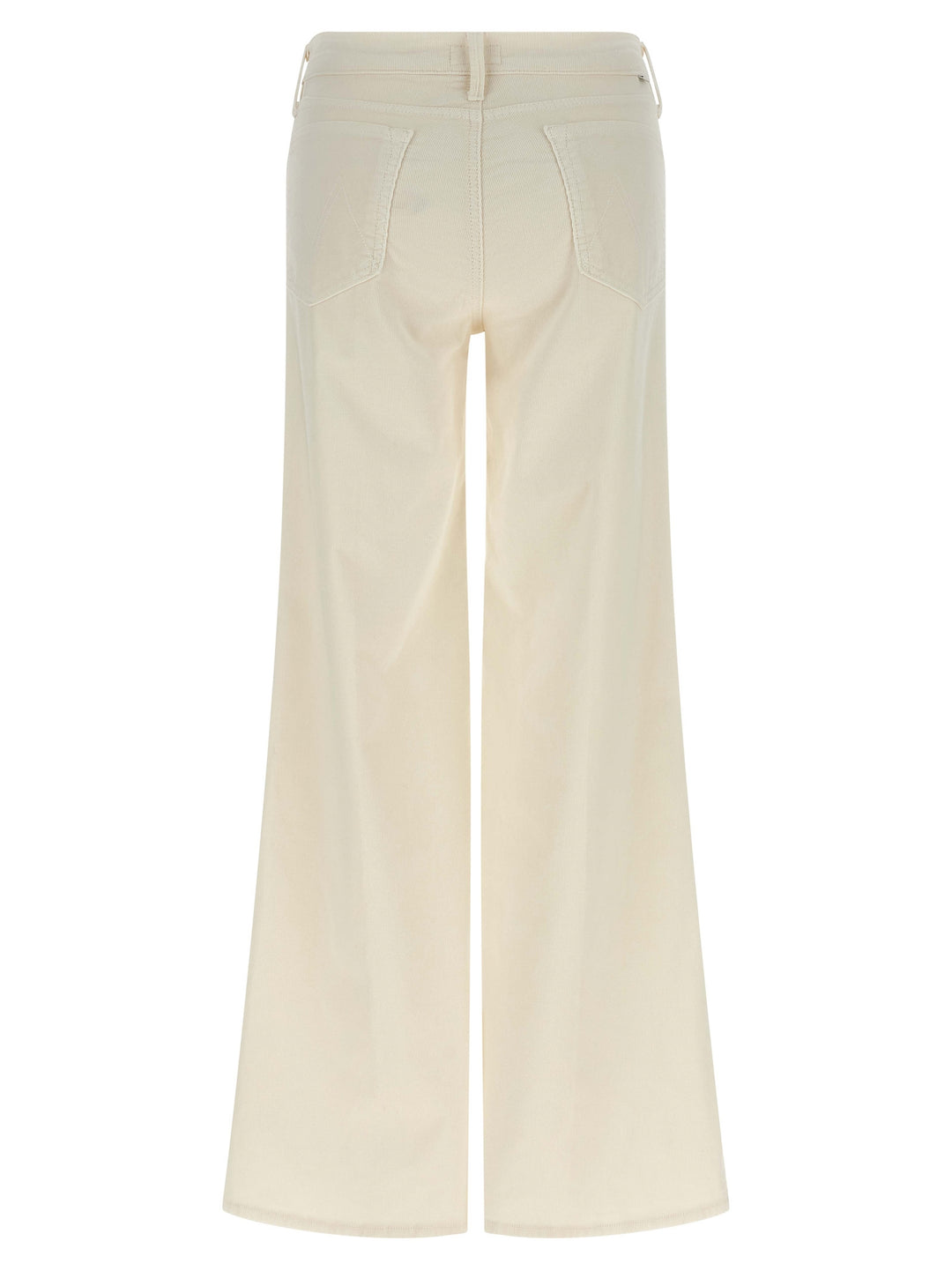 Mother Denim White Cotton Flared Pants