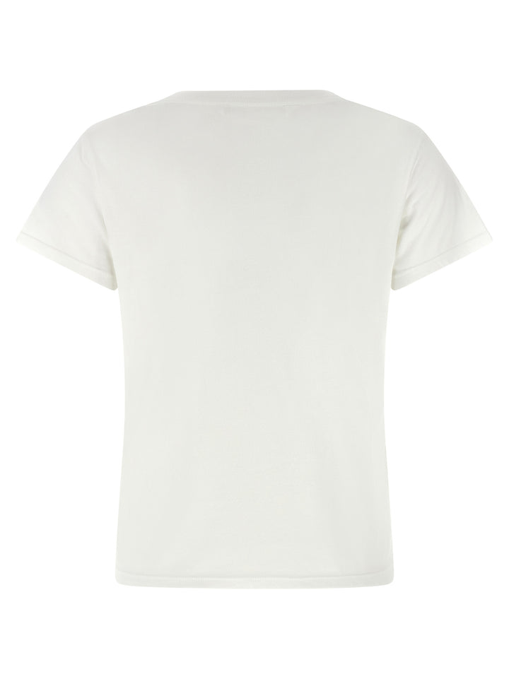 Mother Denim White Cotton T-Shirt