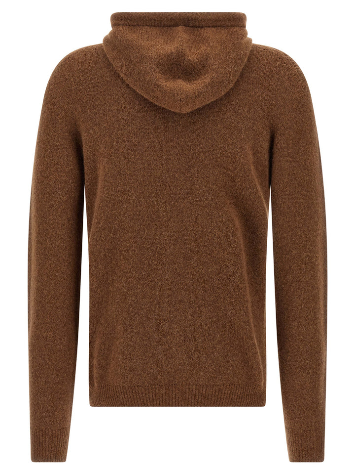Roberto Collina Brown Virgin Wool Cardigan