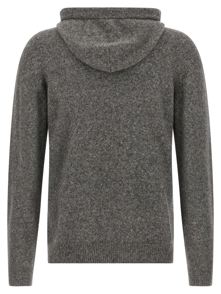 Roberto Collina Gray Virgin Wool Cardigan