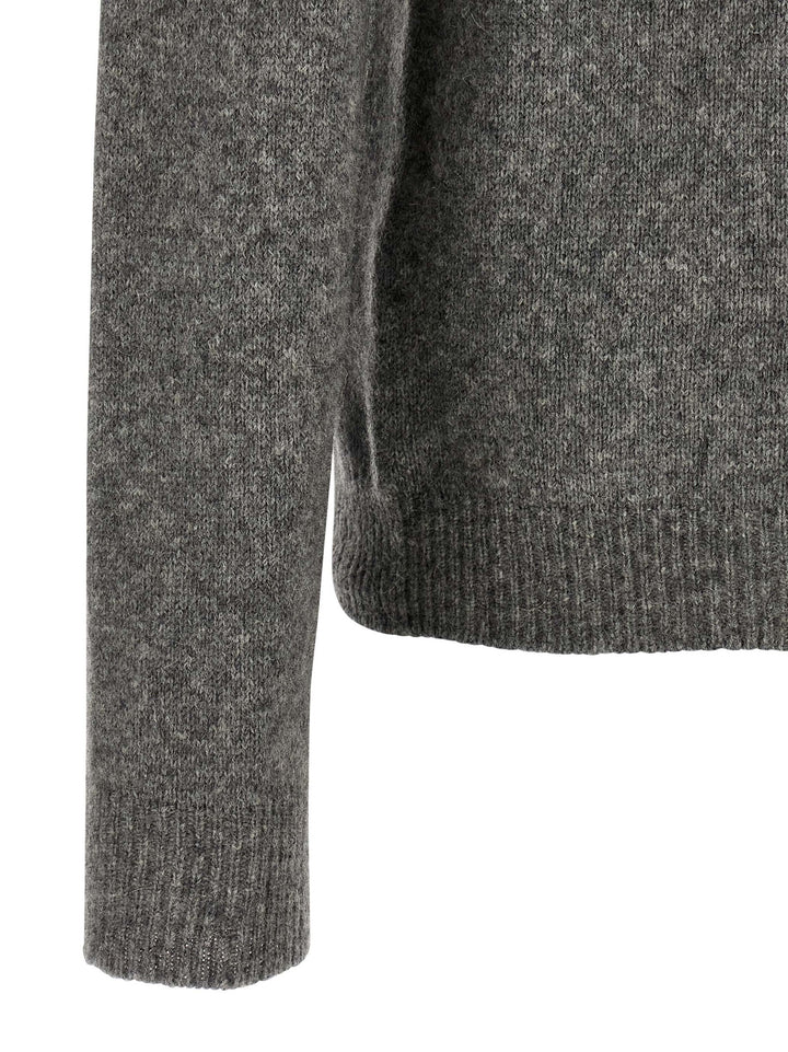 Roberto Collina Gray Virgin Wool Cardigan