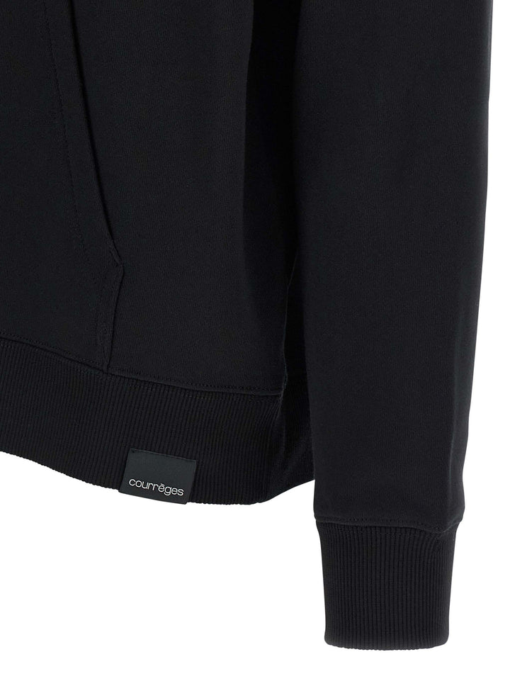 Courrèges Black Cotton Sweatshirt