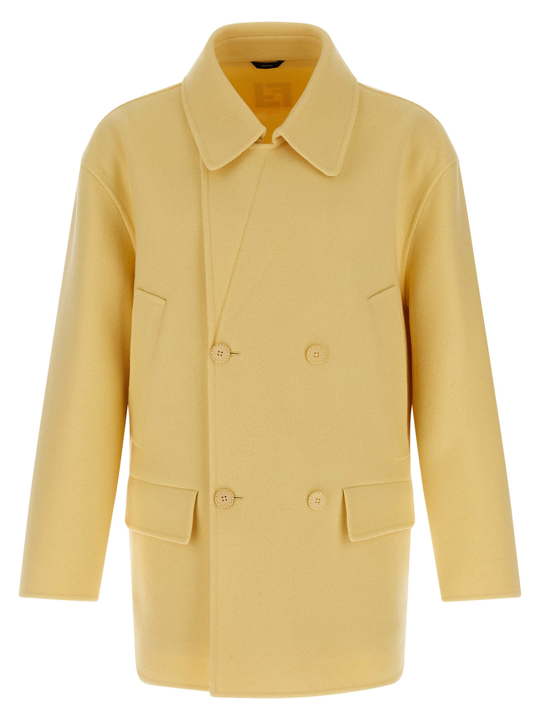 Fendi Bicolor Virgin Wool Coat