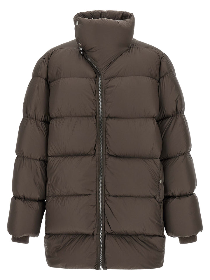 Rick Owens Brown Nylon Full-Length Jacket