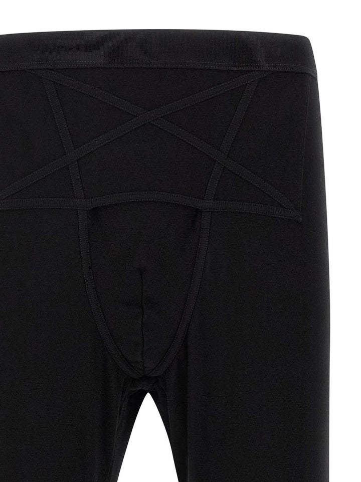 Rick Owens Black Wool Leggings