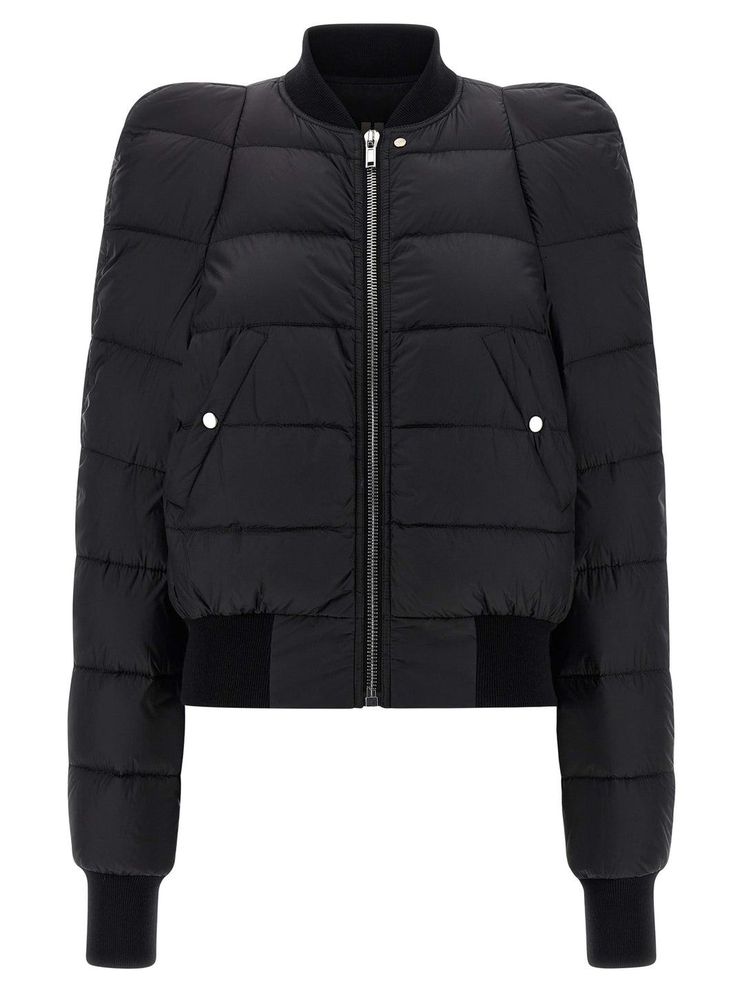 Rick Owens Black Nylon Bomber