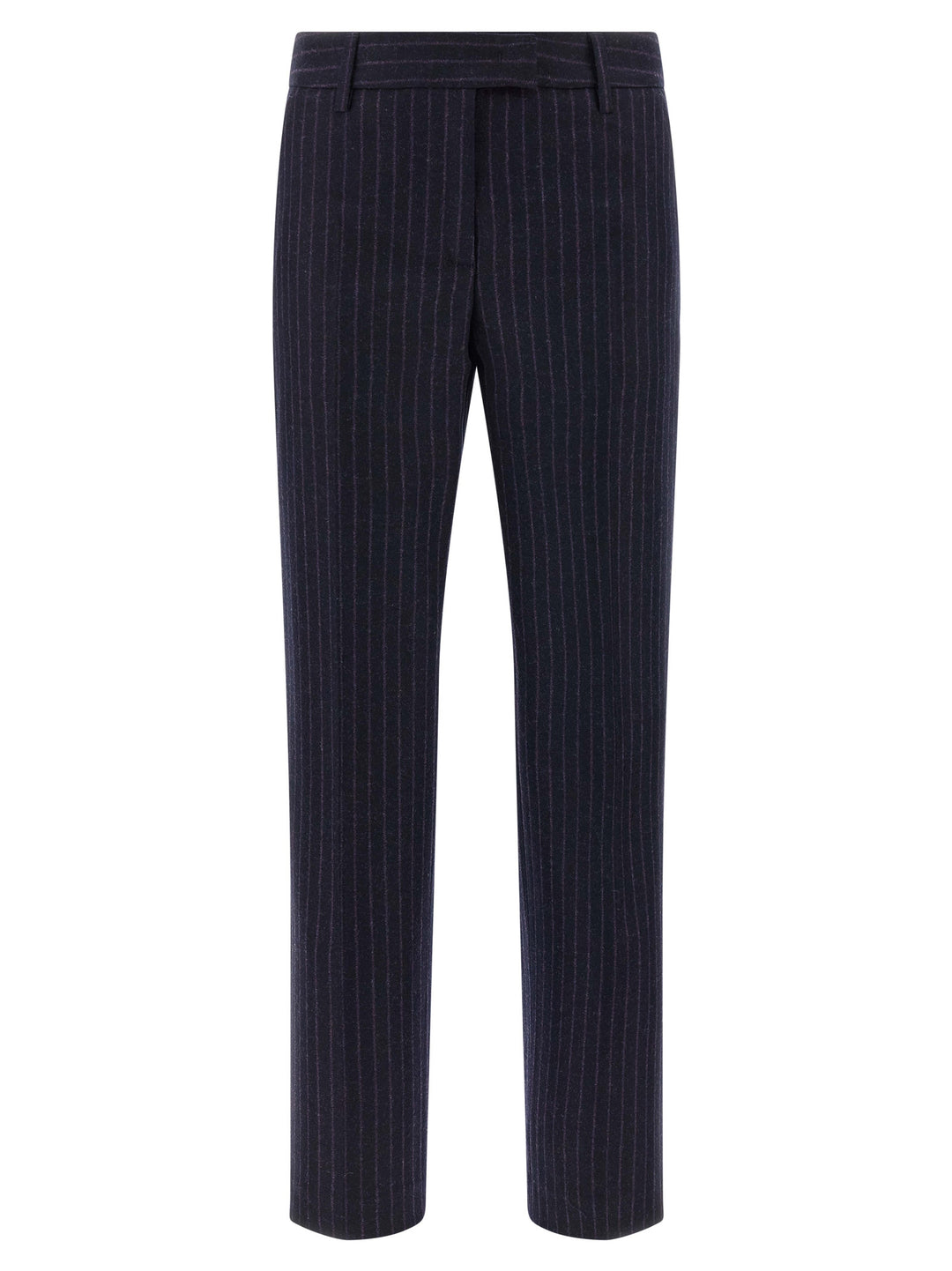Alberto Biani Blue Virgin Wool Dress Pants