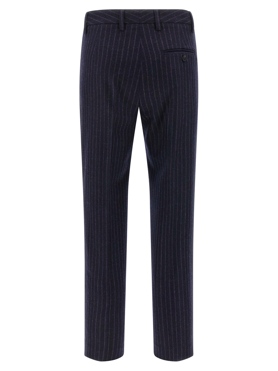 Alberto Biani Blue Virgin Wool Dress Pants