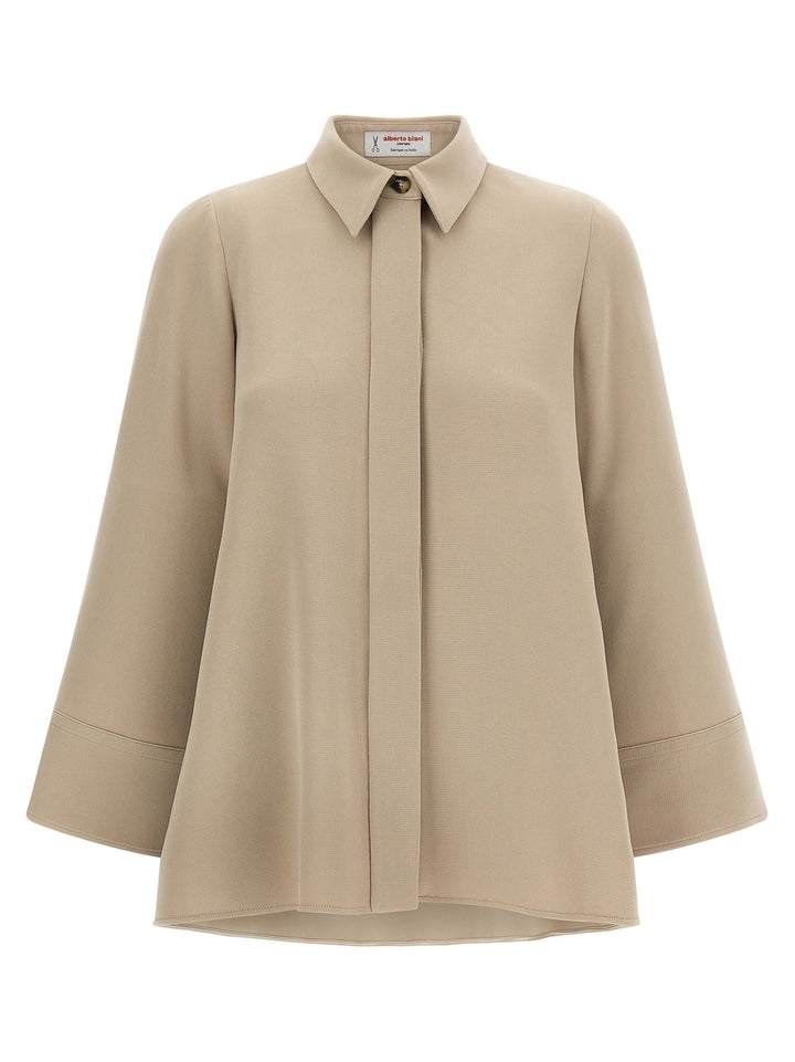 Alberto Biani Beige Triacetate Blouse