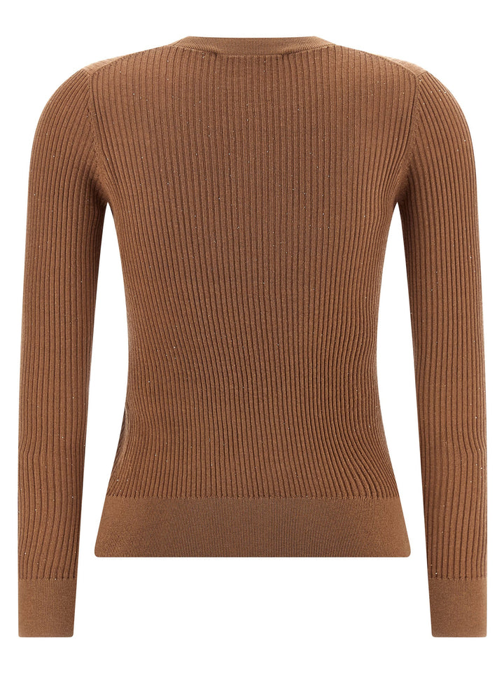Max Mara Beige Silk Cardigan
