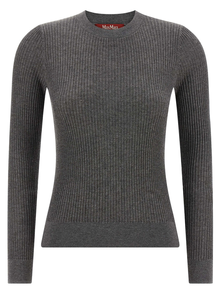 Max Mara Gray Silk Cardigan