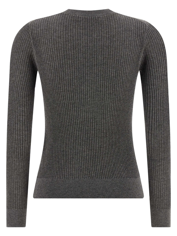 Max Mara Gray Silk Cardigan