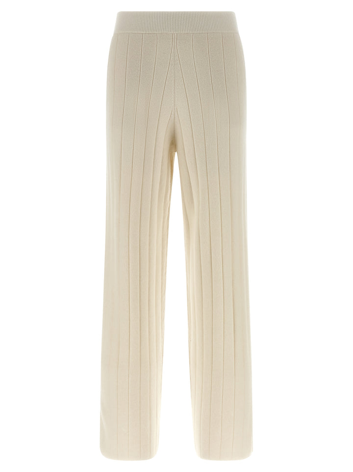 Max Mara White Cashmere Joggers (Workout Pants)