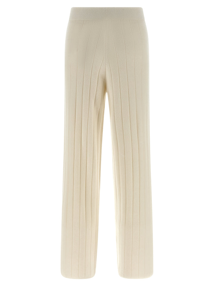 Max Mara White Cashmere Joggers (Workout Pants)