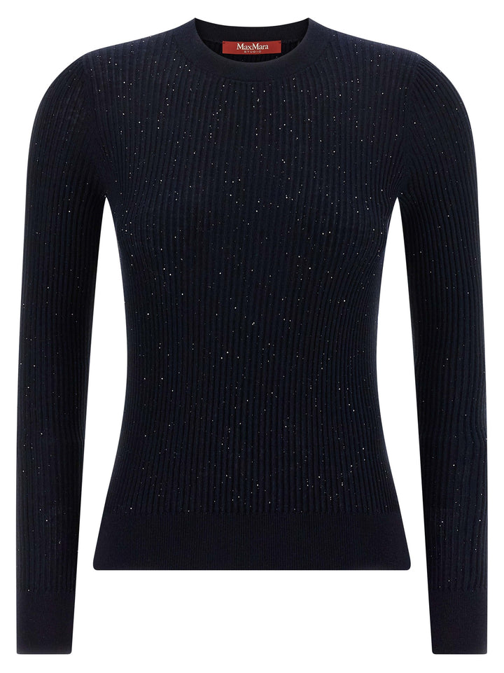Max Mara Blue Silk Cardigan