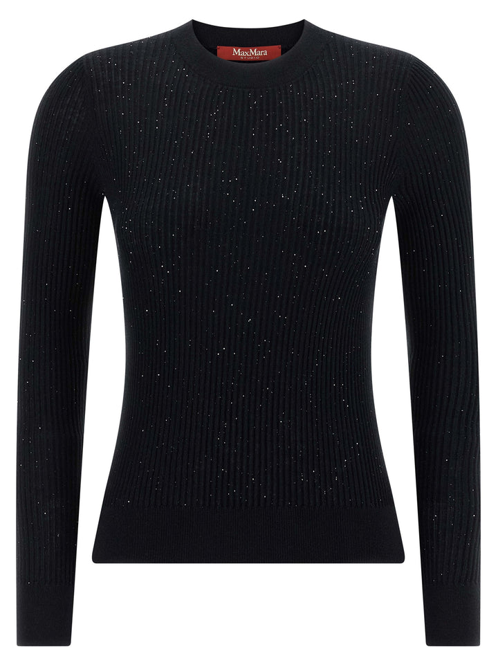 Max Mara Black Silk Cardigan