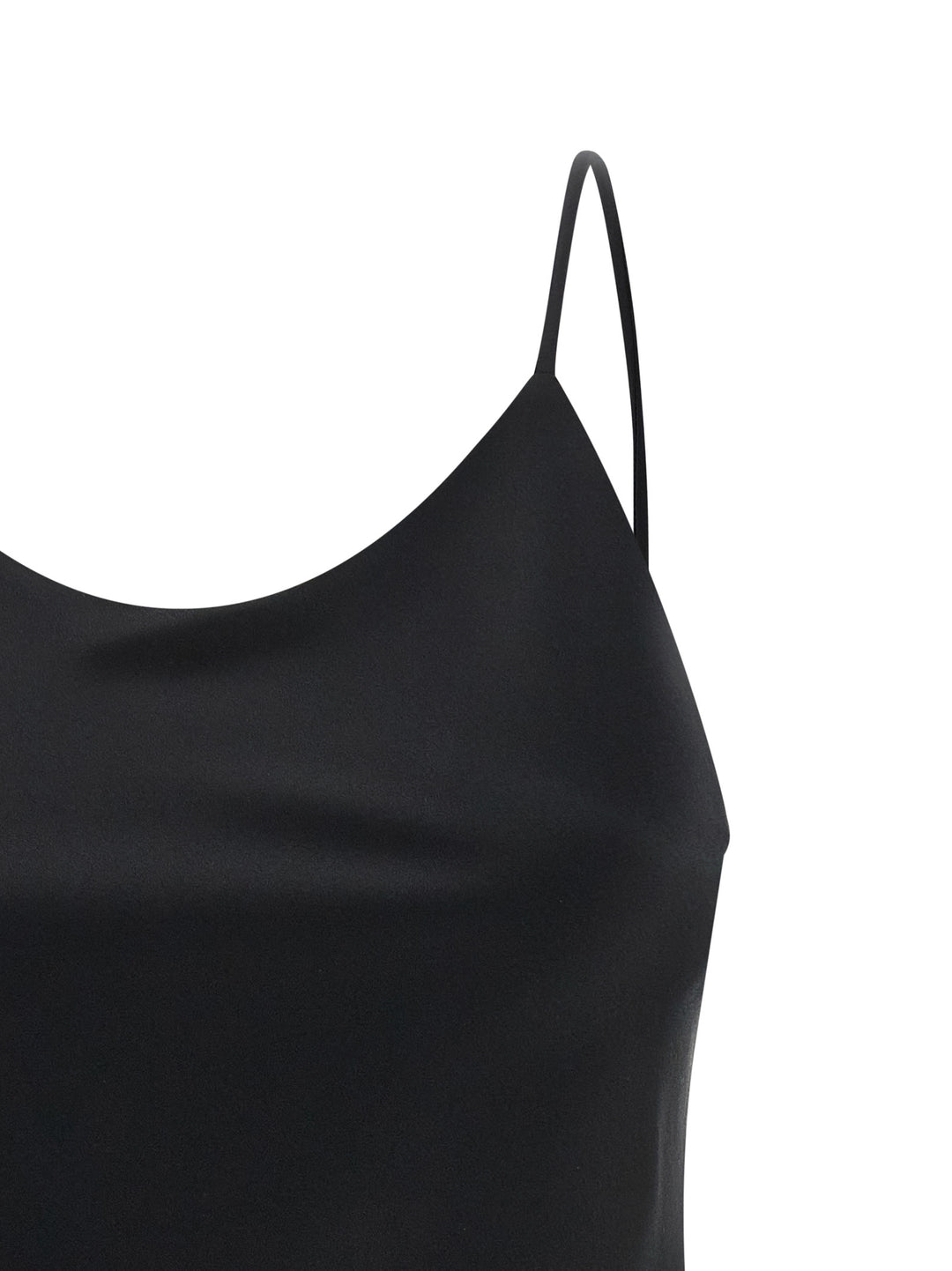 Max Mara Black Silk Tank Tops