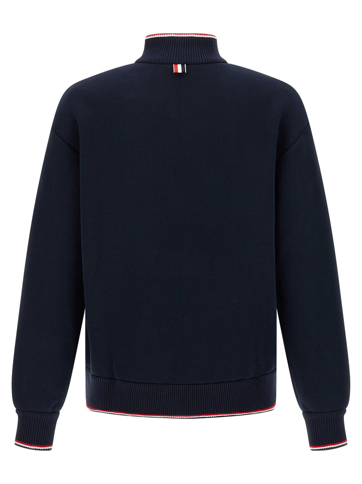 Thom Browne Blue Cotton Sweatshirt