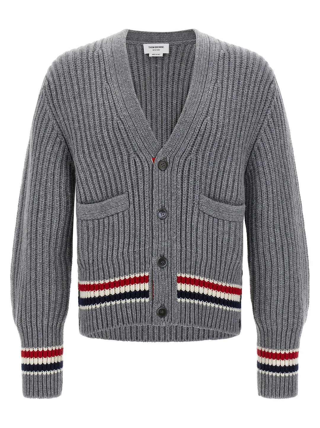 Thom Browne Gray Cashmere Cardigan