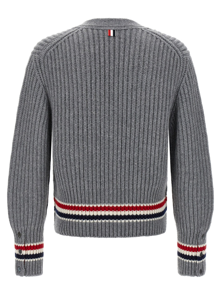Thom Browne Gray Cashmere Cardigan