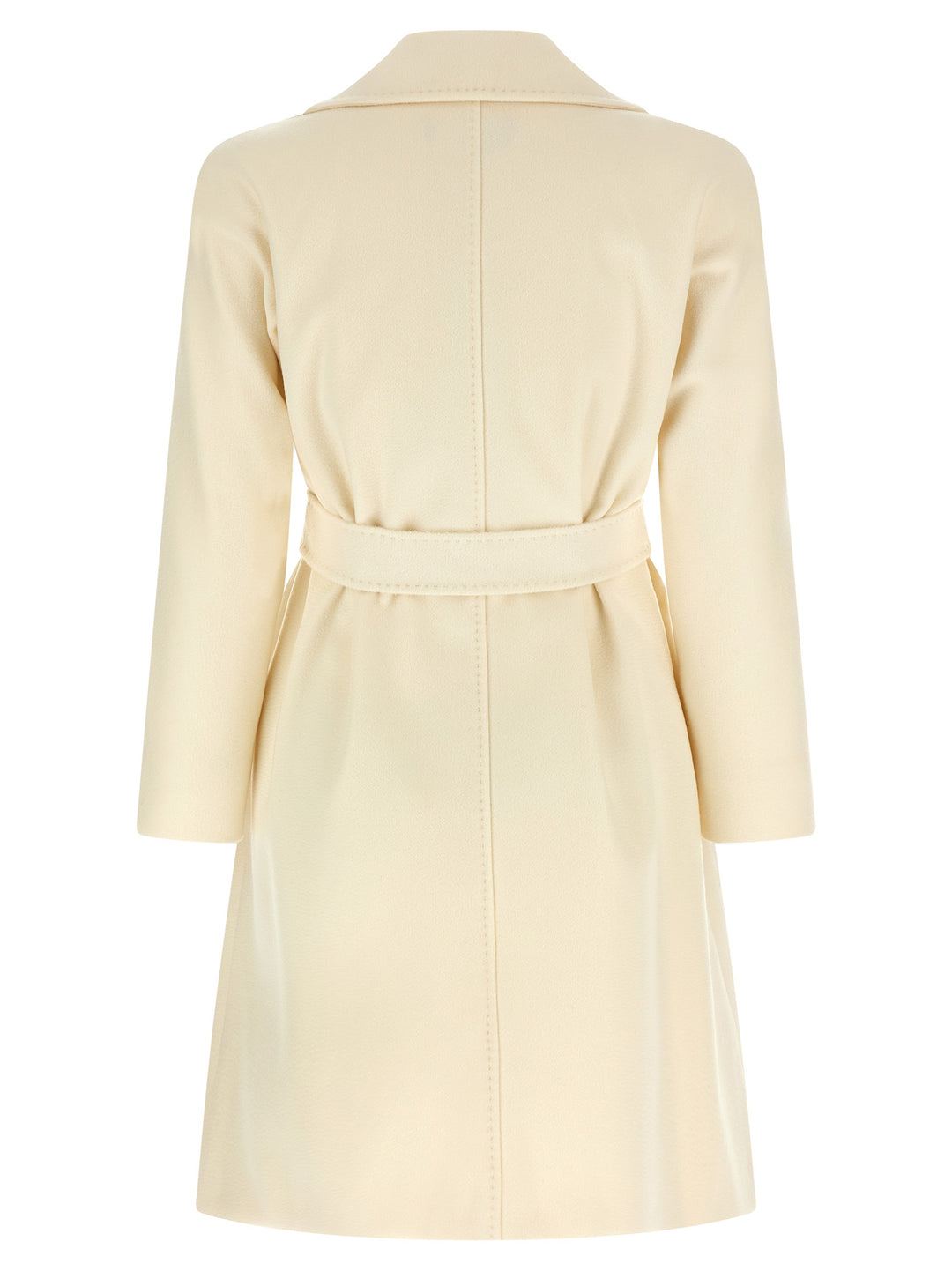 Max Mara White Virgin Wool Coat