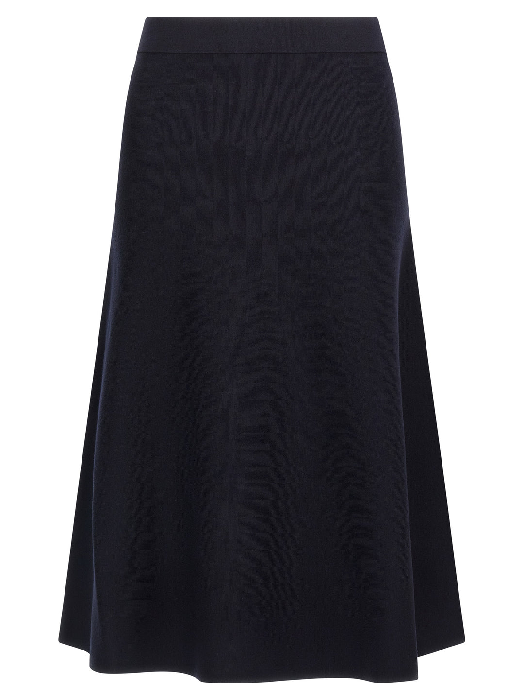 Max Mara Blue Viscose Midi Skirt