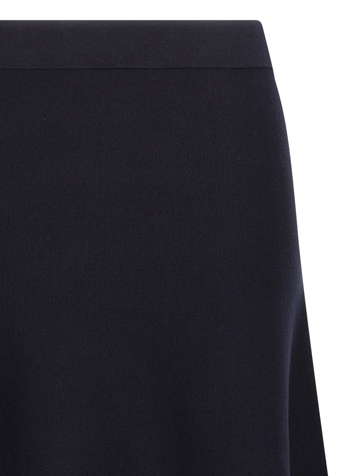 Max Mara Blue Viscose Midi Skirt