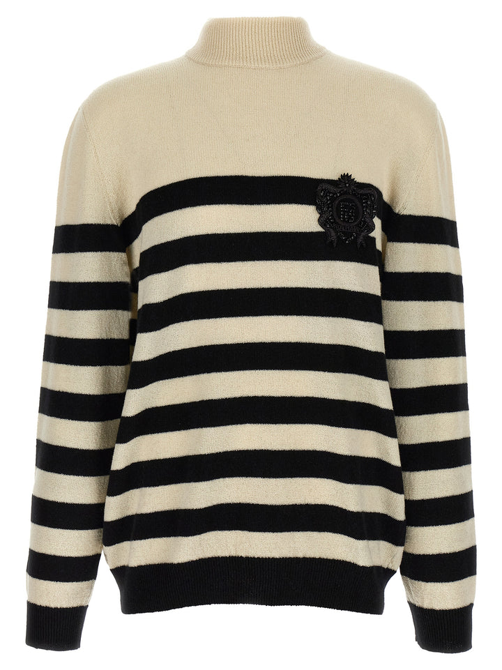 Balmain Bicolor Wool Cardigan