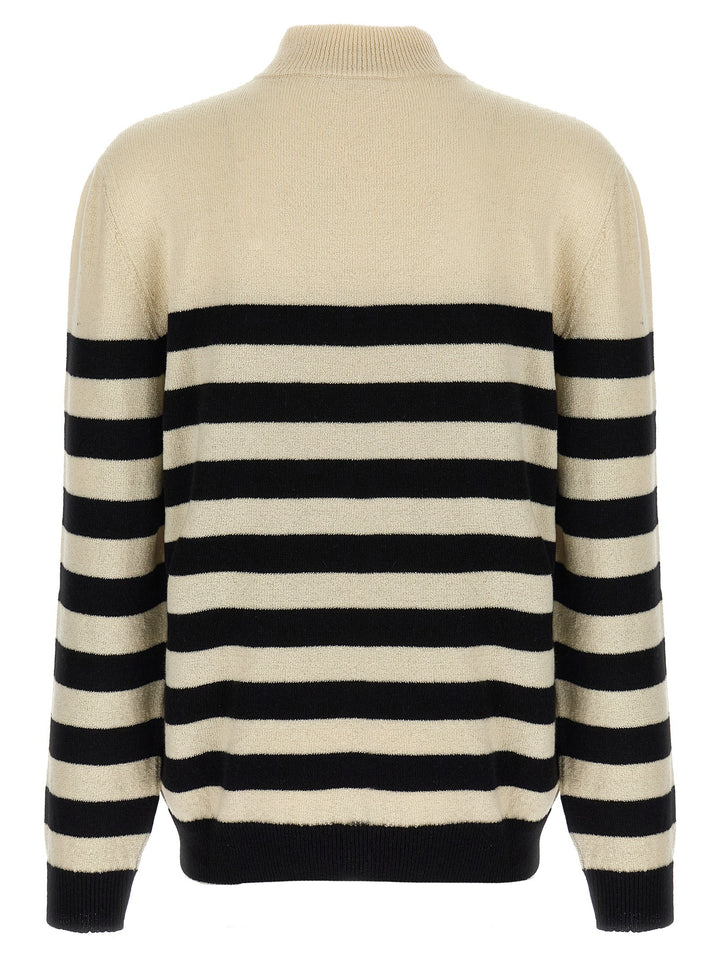 Balmain Bicolor Wool Cardigan