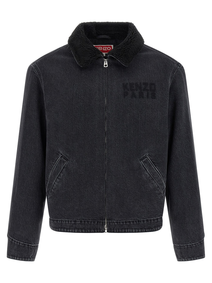 Kenzo Black Cotton Denim Jacket