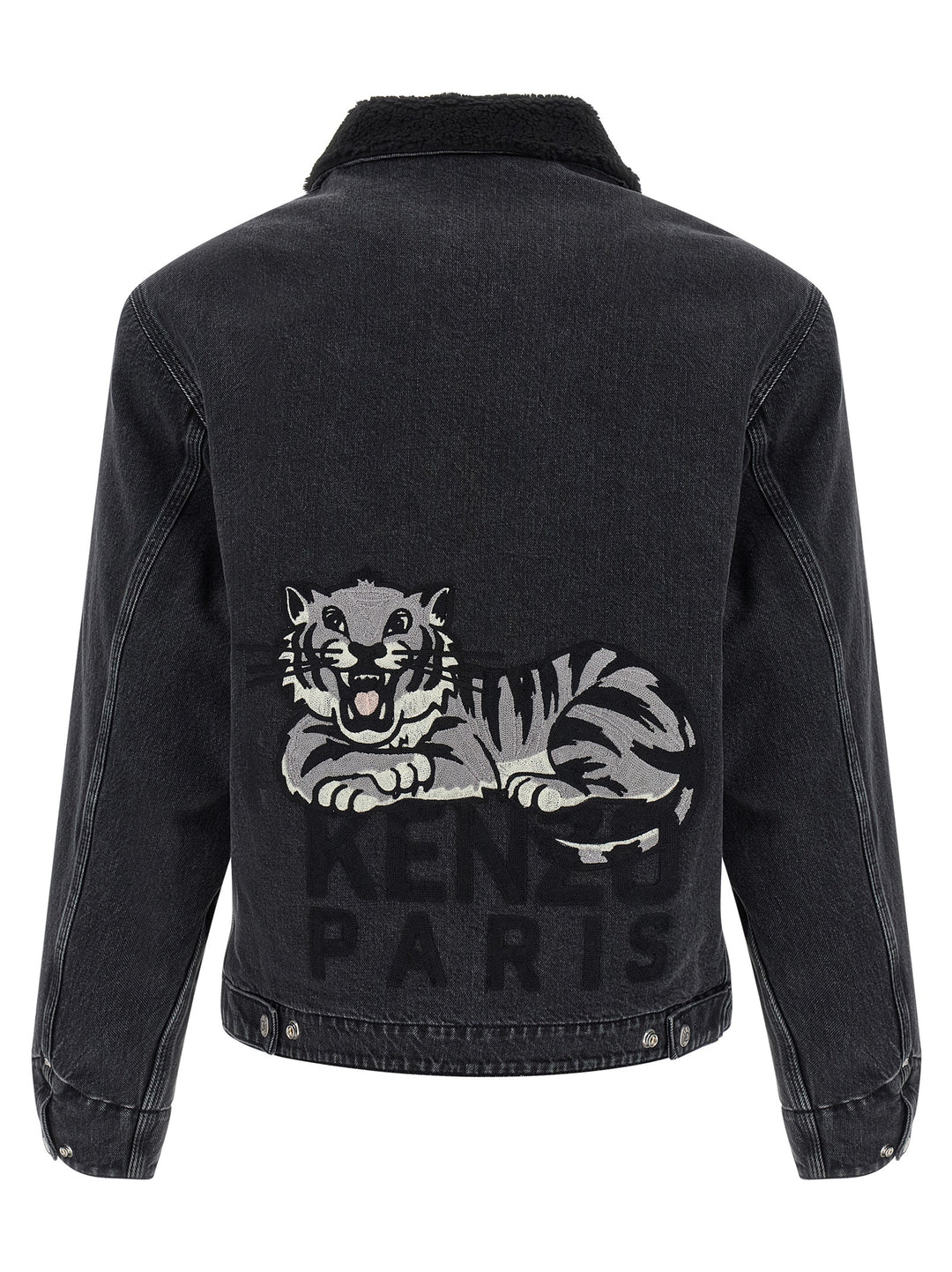 Kenzo Black Cotton Denim Jacket