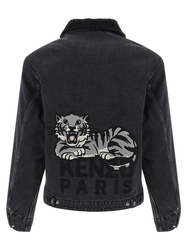 Kenzo Black Cotton Denim Jacket