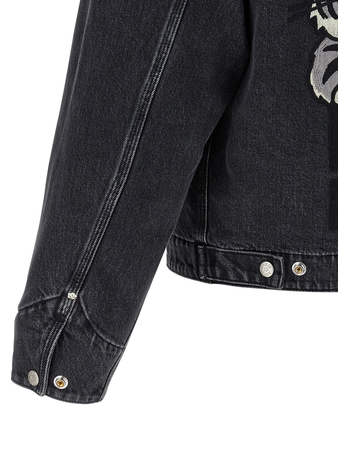 Kenzo Black Cotton Denim Jacket