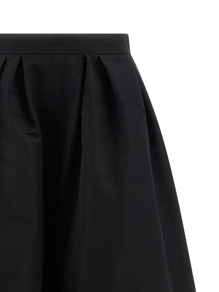 Carolina Herrera Black Silk Casual Pants