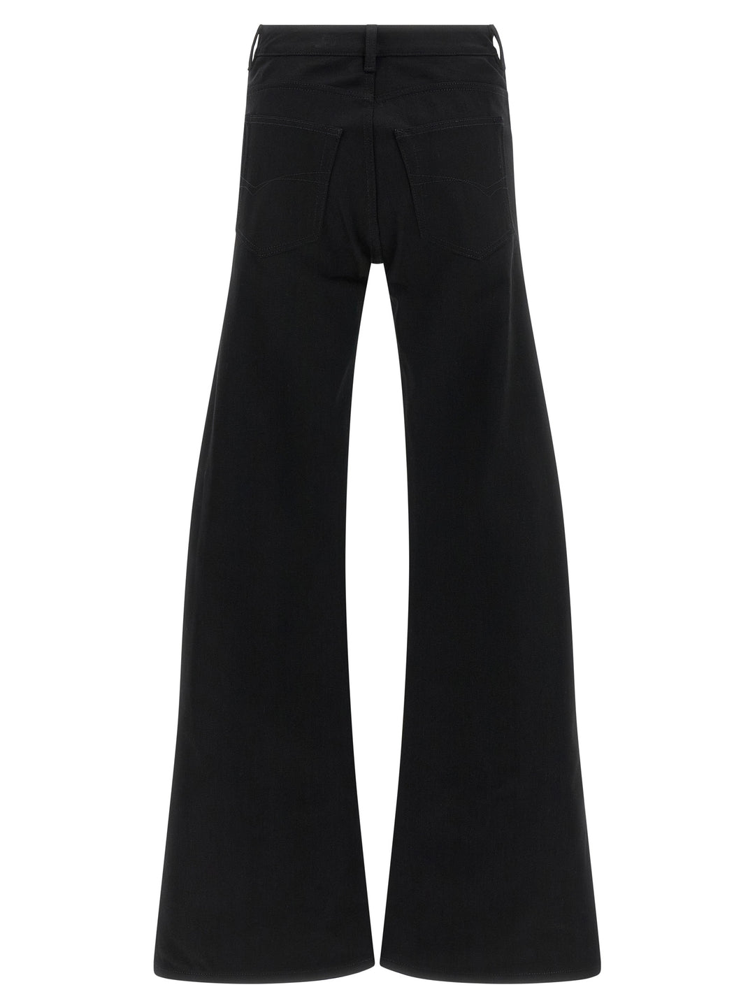Balenciaga Black Cotton Flared Jeans