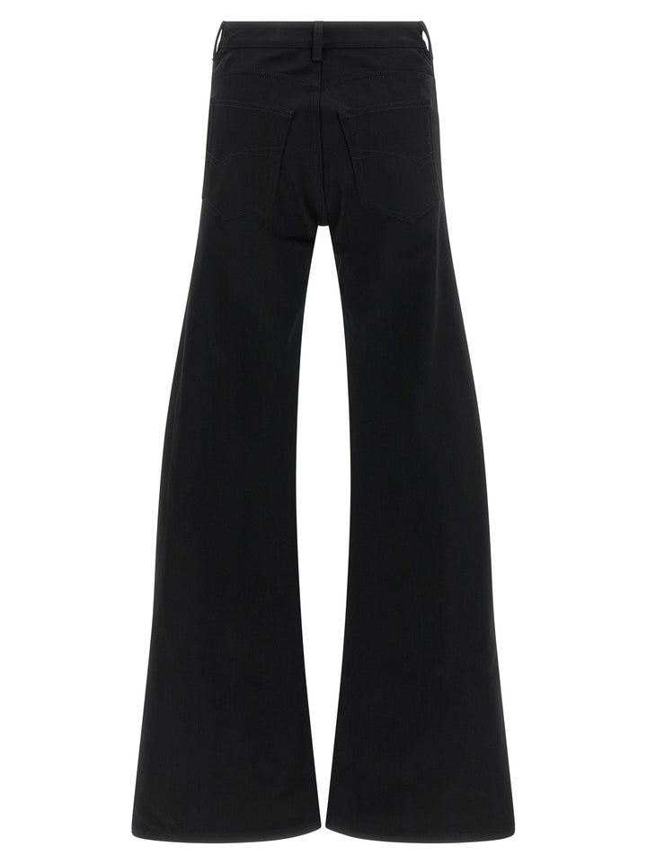 Balenciaga Black Cotton Flared Jeans