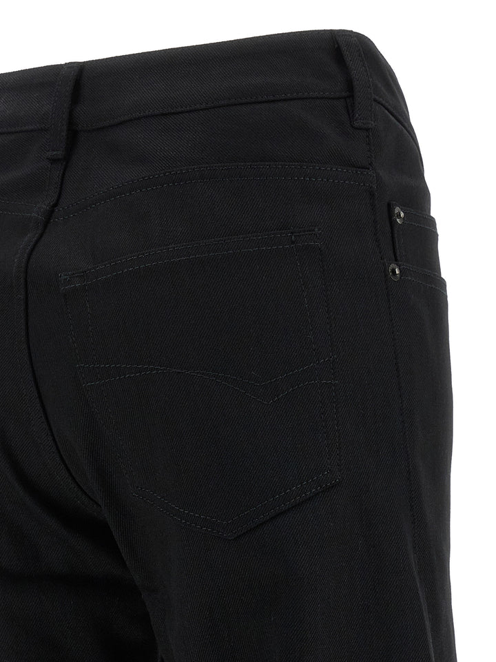 Balenciaga Black Cotton Flared Jeans
