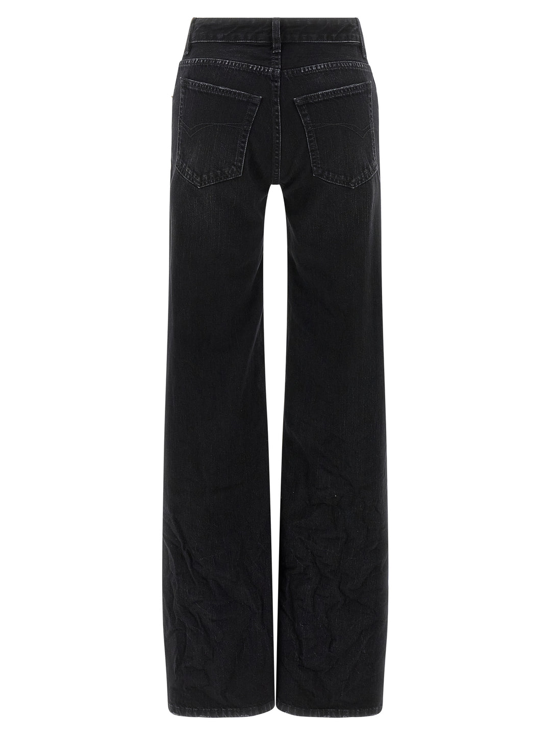 Balenciaga Black Cotton Flared Jeans