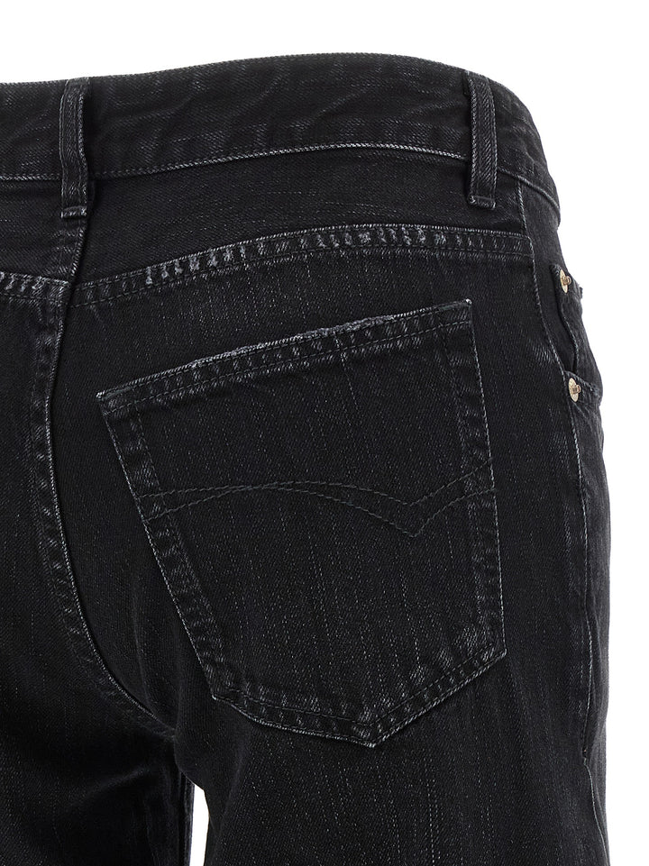 Balenciaga Black Cotton Flared Jeans