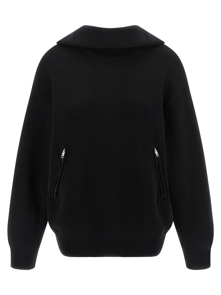 Balenciaga Black Cotton Cardigan