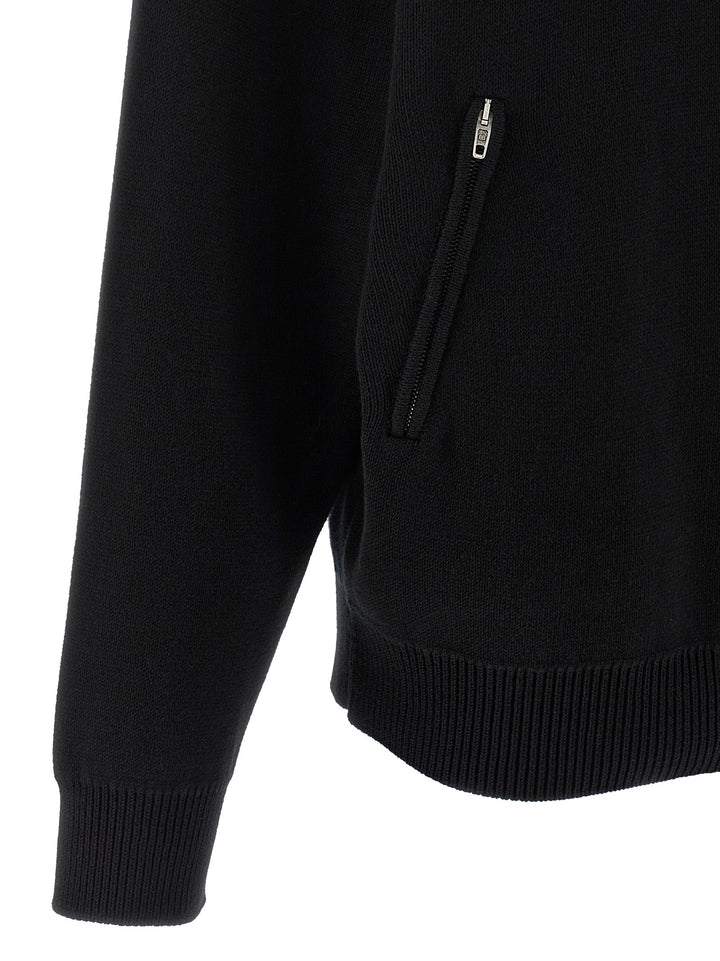 Balenciaga Black Cotton Cardigan