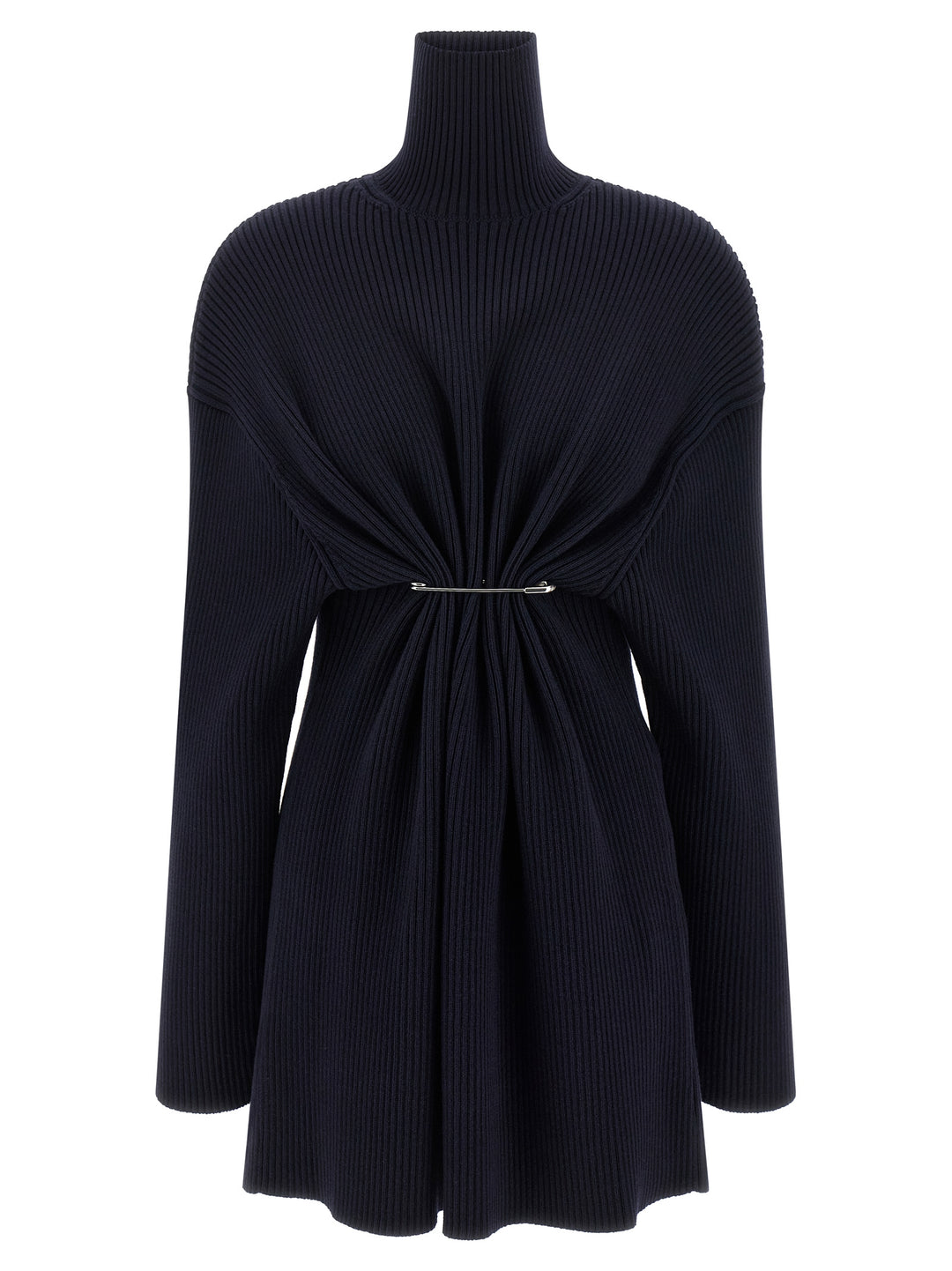 Balenciaga Blue Wool Short Dress