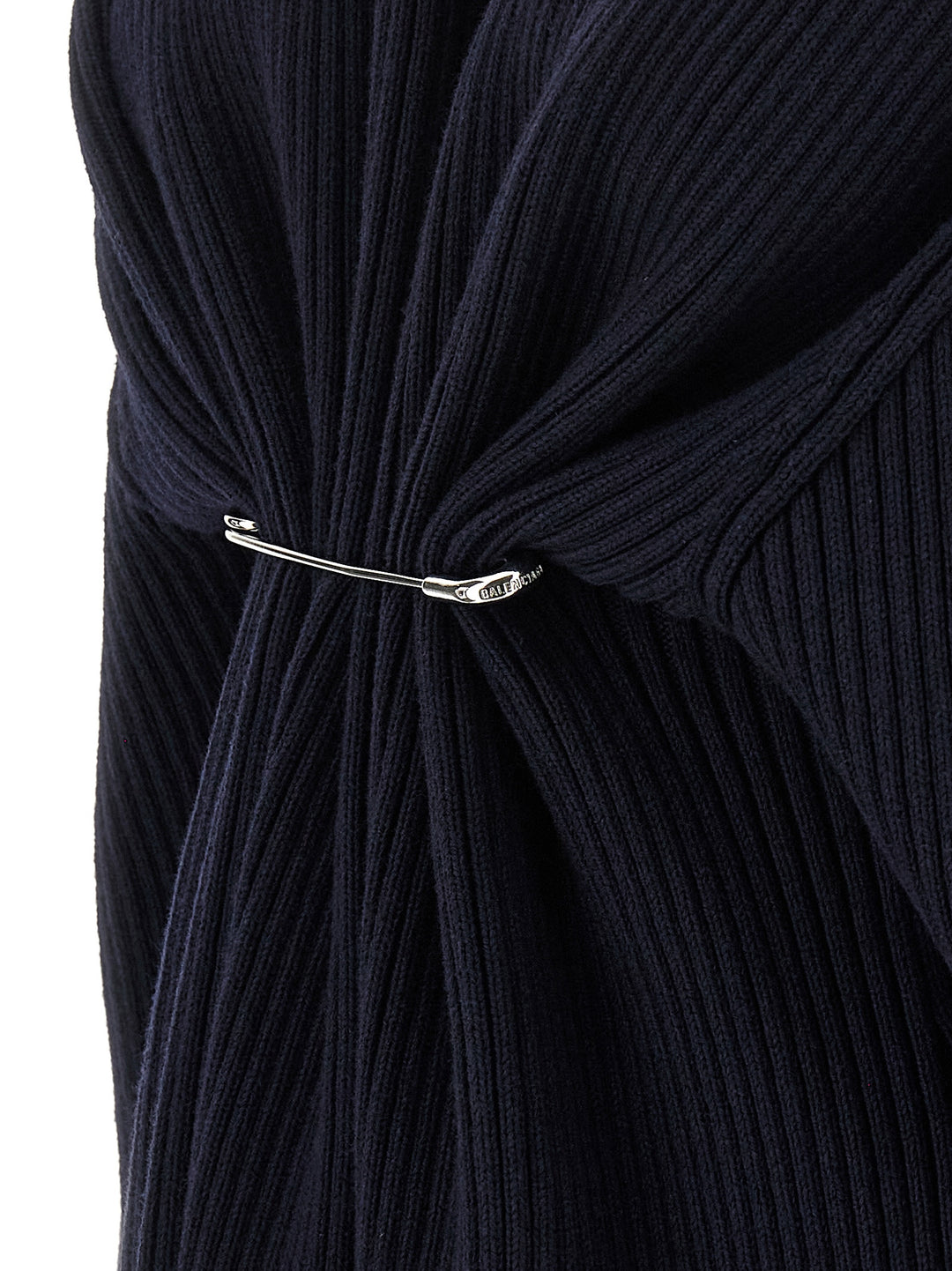 Balenciaga Blue Wool Short Dress