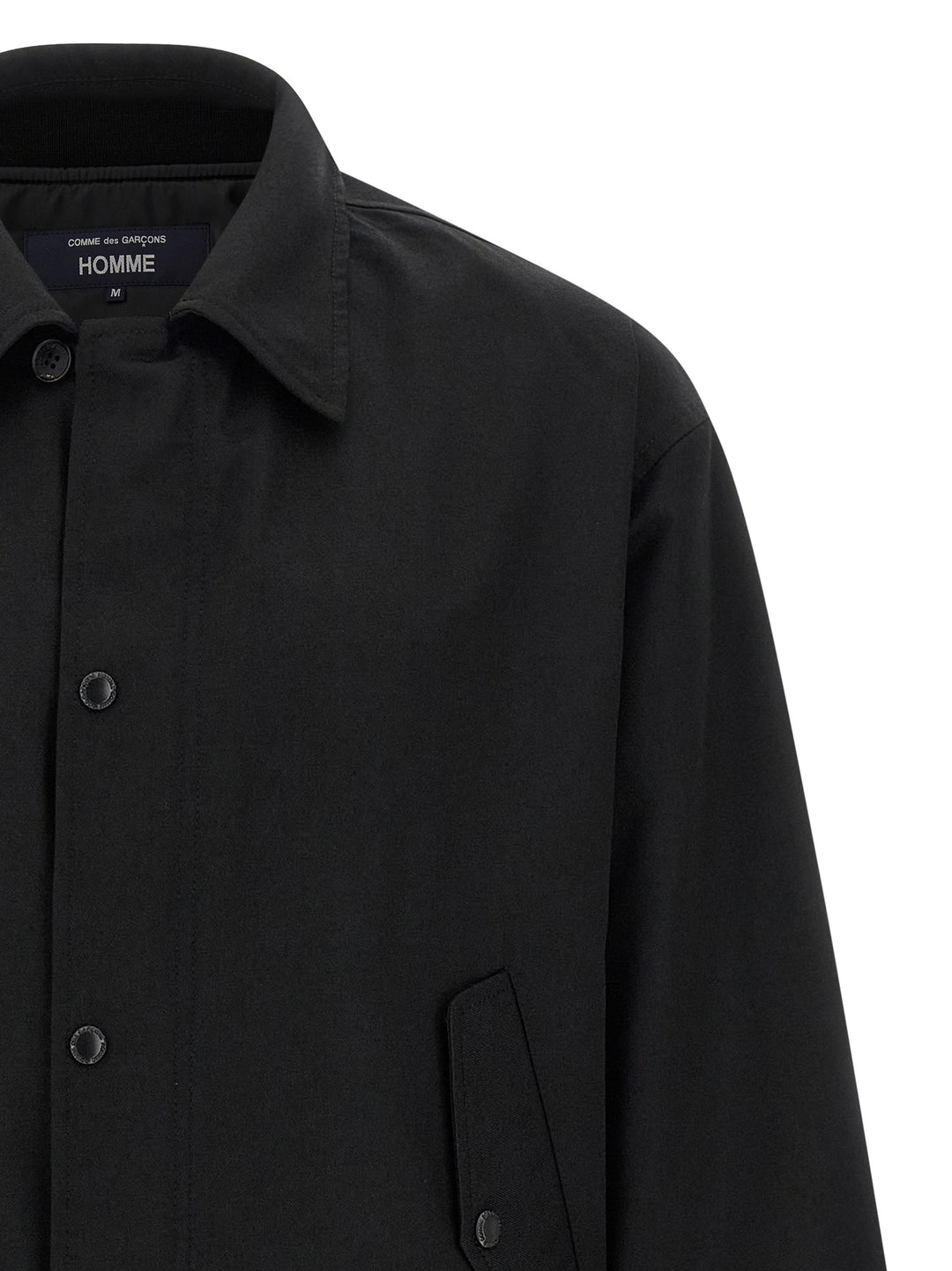 Comme Des Garçons Black Polyester Full-Length Jacket