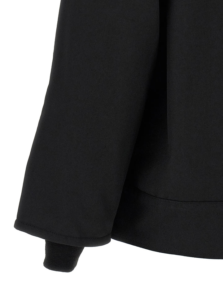 Comme Des Garçons Black Polyester Full-Length Jacket